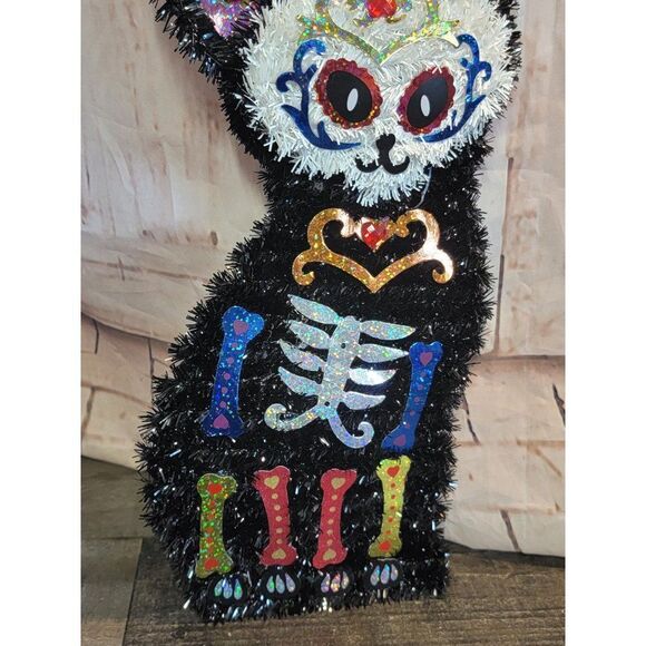 Halloween day of the dead cat sign decor - Picture 3 of 4